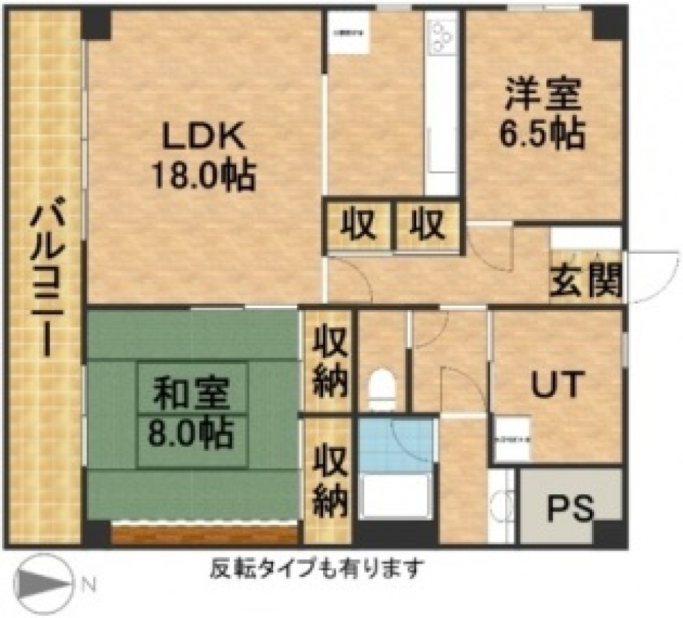 「大」を楽しむ大人部屋。の間取り図