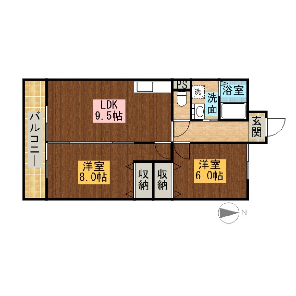 ふりそそぐ光はサンバーン。の間取り図