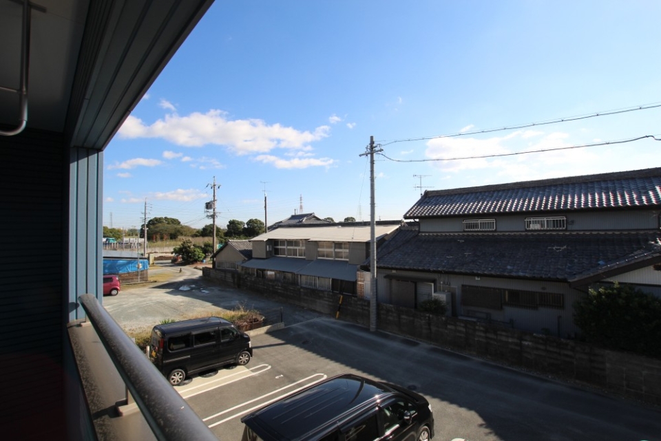 バルコニーからの景色。