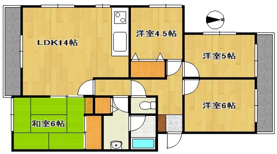 山手レトロの間取り図