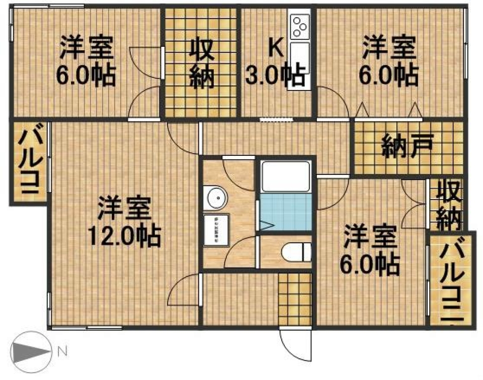 眺望独り占め！の間取り図