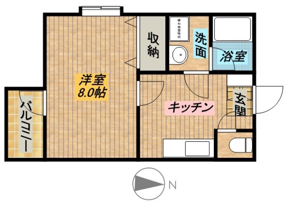 American Houseの間取り図