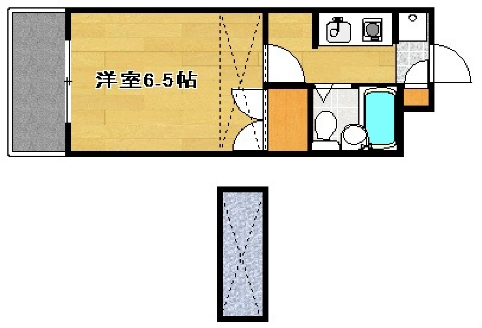 駅近でロフトがあるの！［ペット可］の間取り図