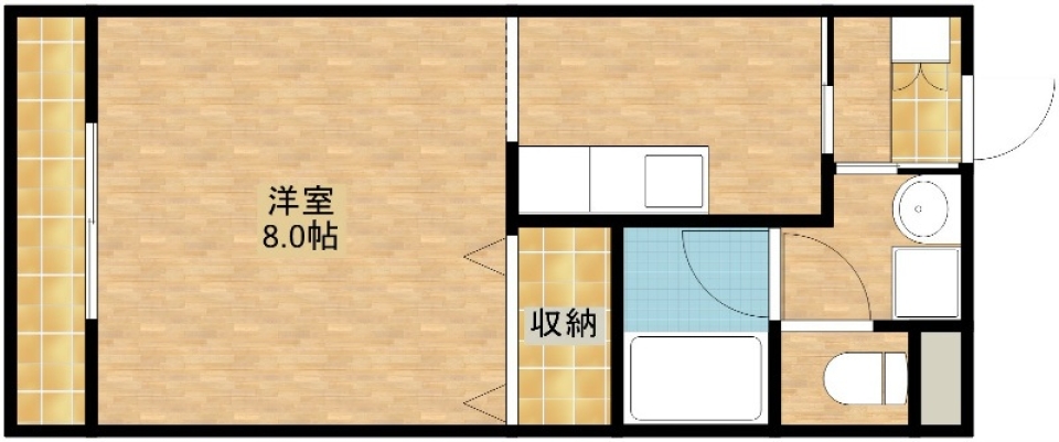 まるでヨーロッパの集合住宅のような。の間取り図