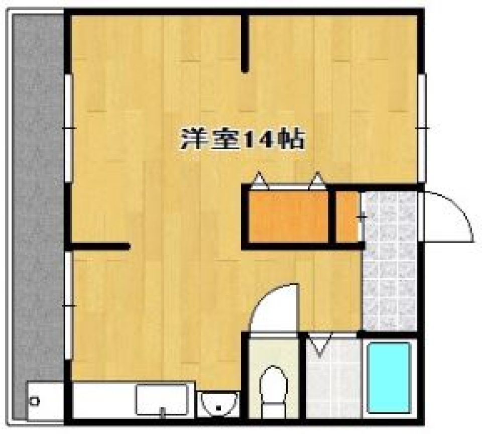 何色に彩ろうかな？の間取り図