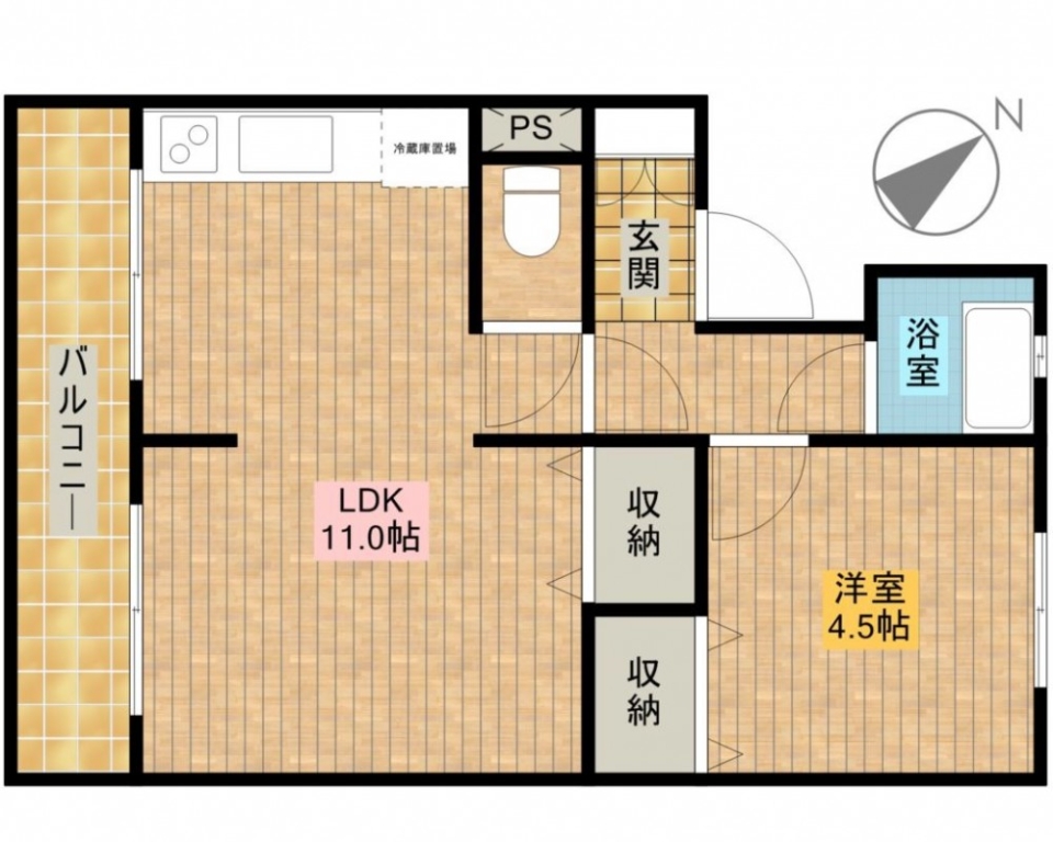 幸のレトロの間取り図