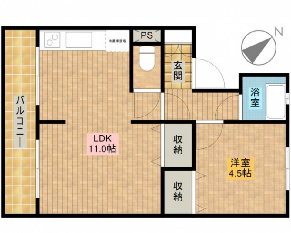 幸のレトロの間取り図