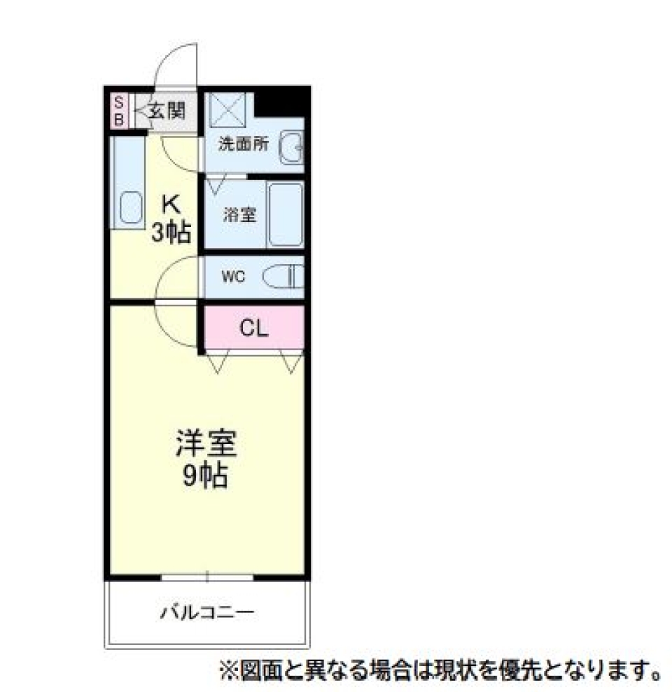 BLUE GRAYの間取り図