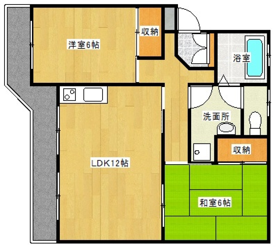 Green & Relaxの間取り図