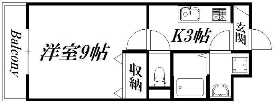 ギンガムチェックに魅せられての間取り図