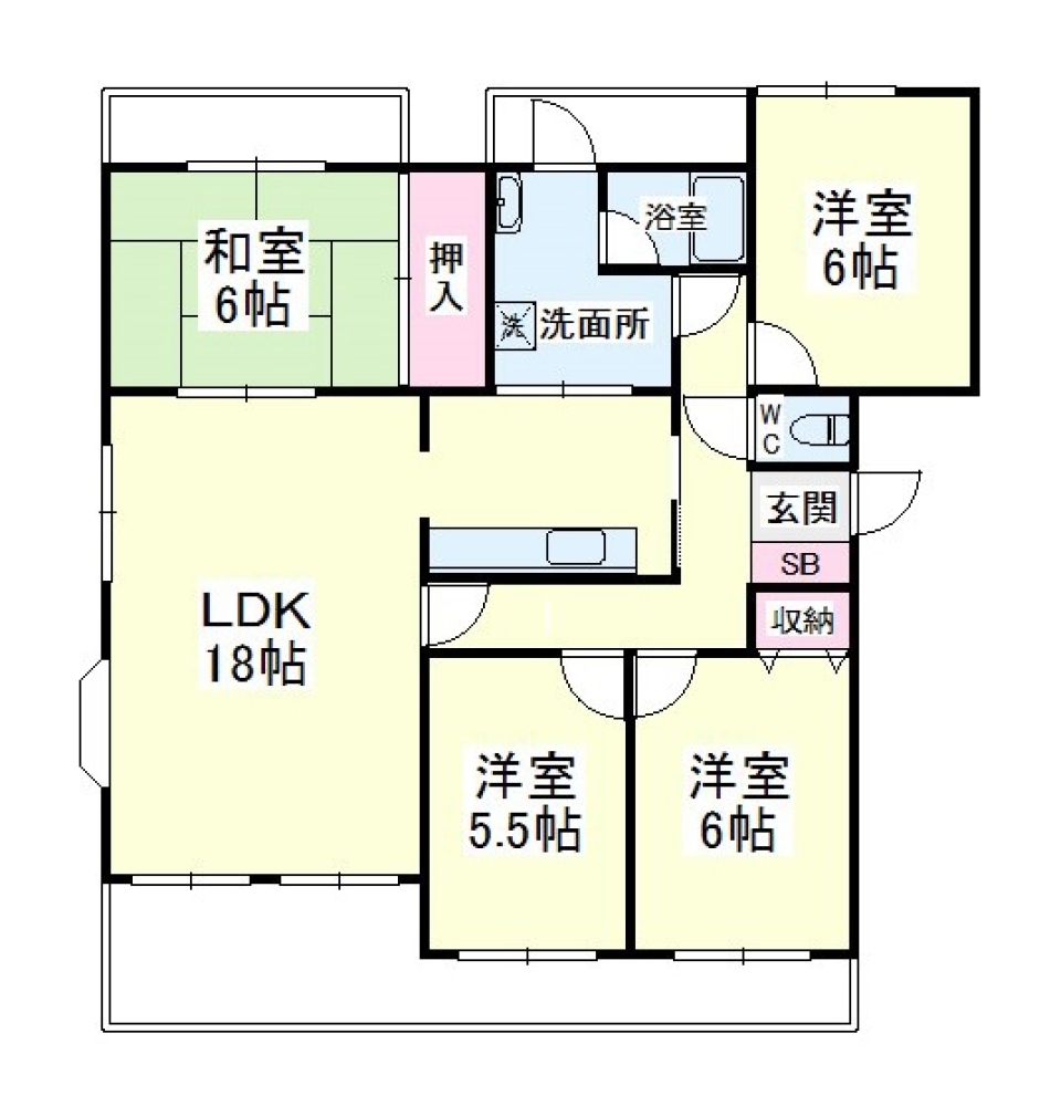 細道を抜けた先の隠れ家的マンションの間取り図