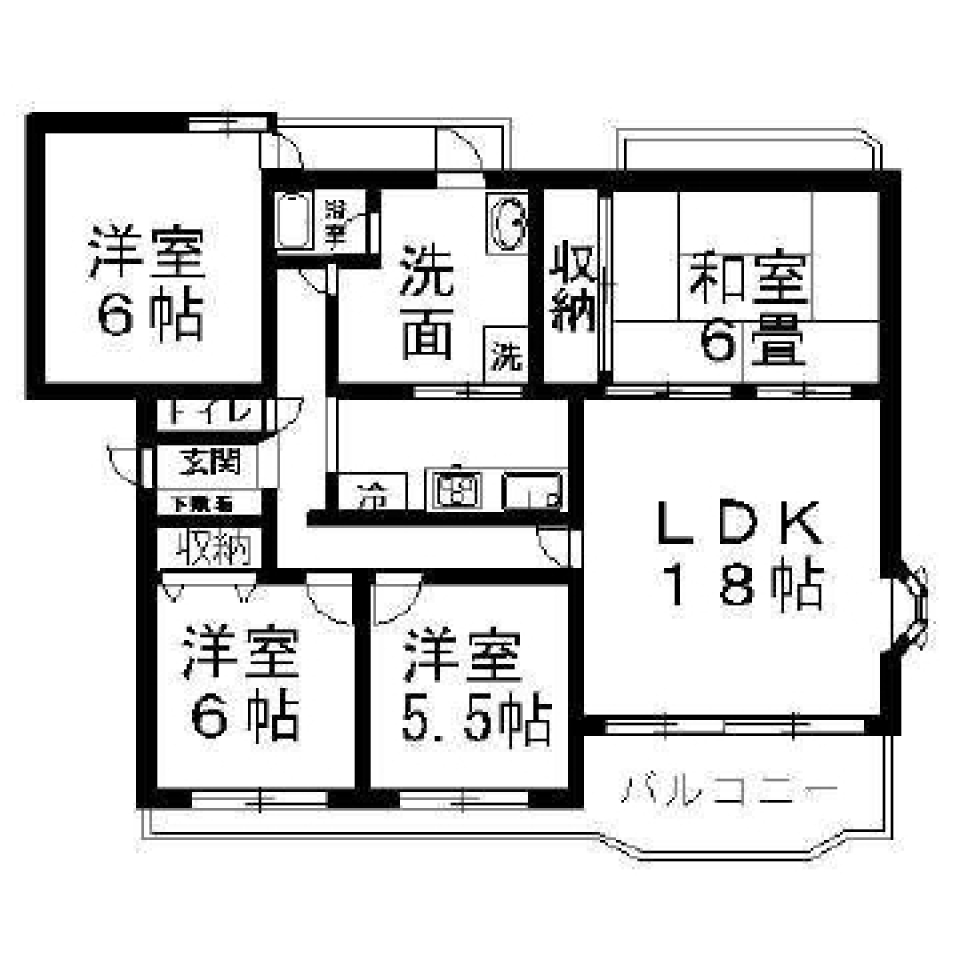 動線ＧＯＯＤ！！！の間取り図