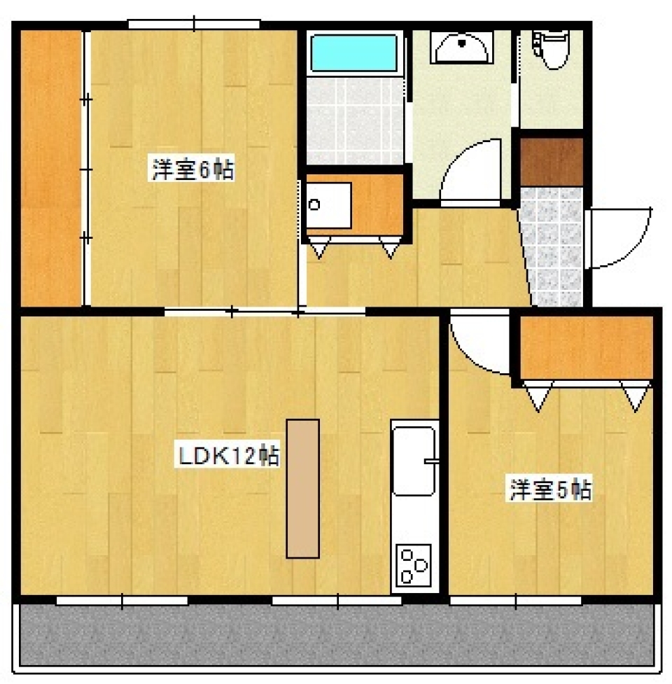 隠し扉のようなの間取り図