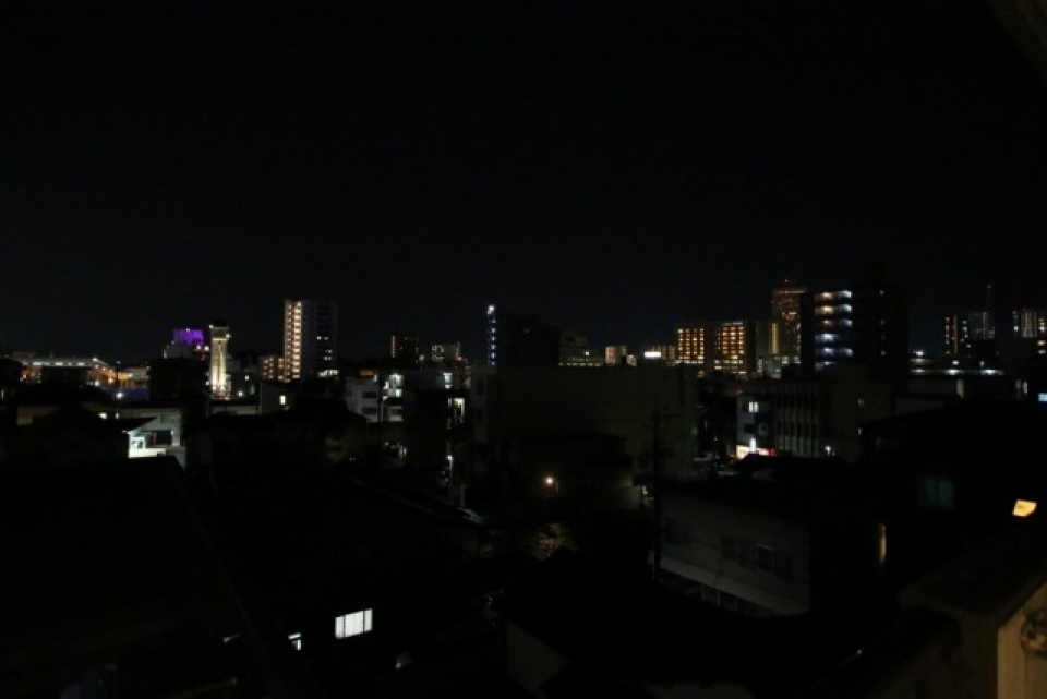 バルコニーからは夜景が見れますよ！
