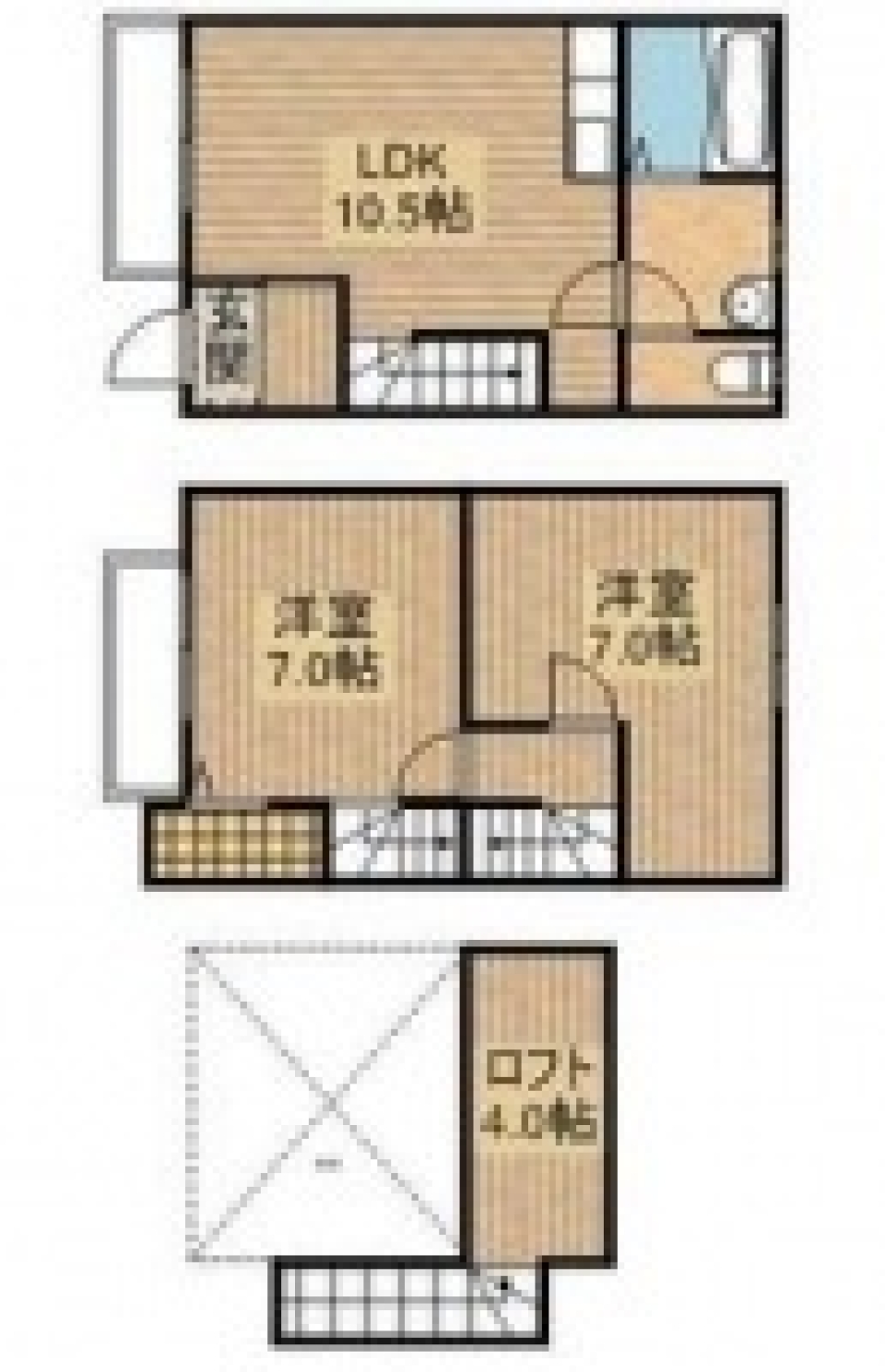 ニャンコが喜ぶ天高ルーム。の間取り図