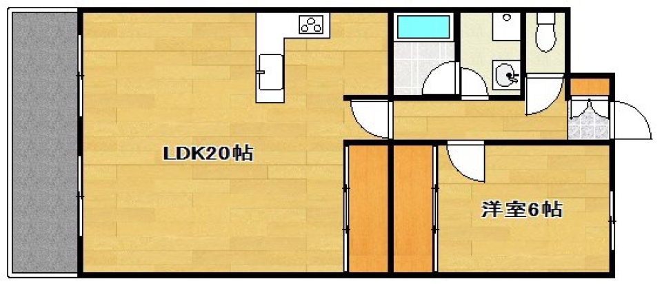 大人雰囲気を醸し出すの間取り図