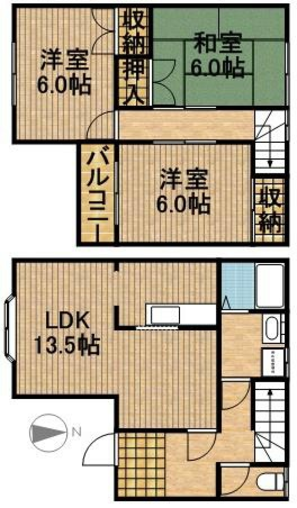 頑張る母を応援す。の間取り図