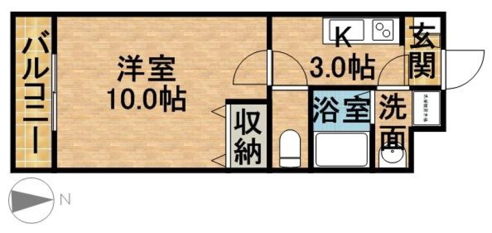Brooklyn in NYの間取り図