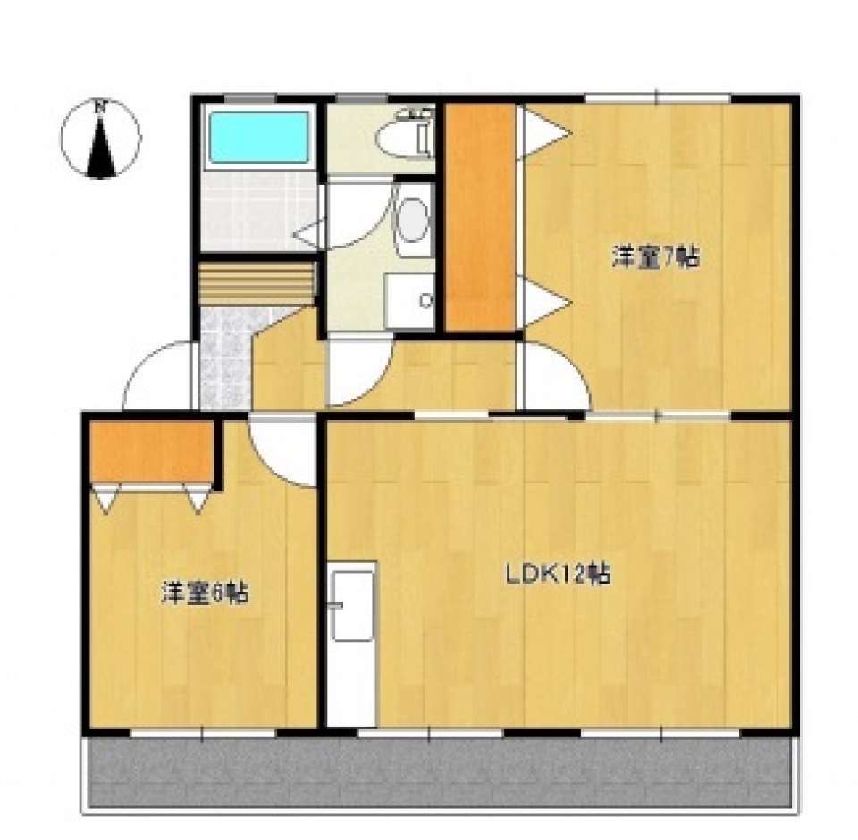 シンプルなのにあったかい、家族のお部屋の間取り図