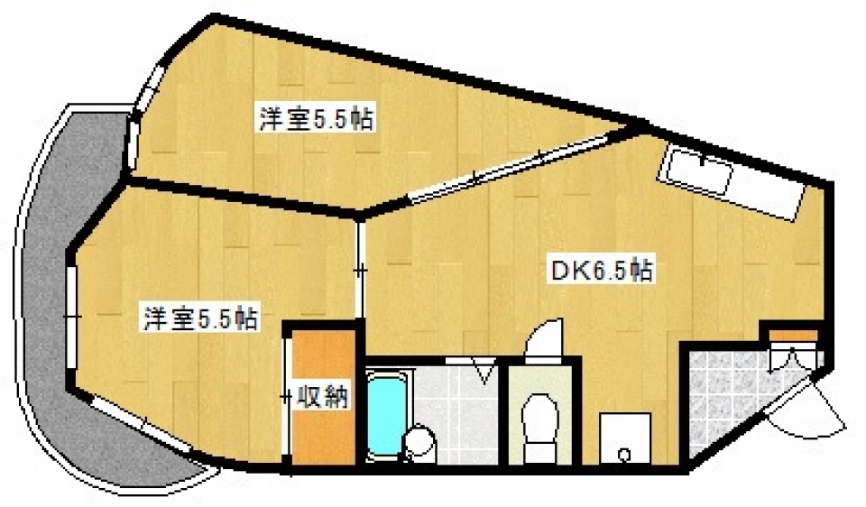 まるで細胞分裂したかのようなヘンテコな間取り！