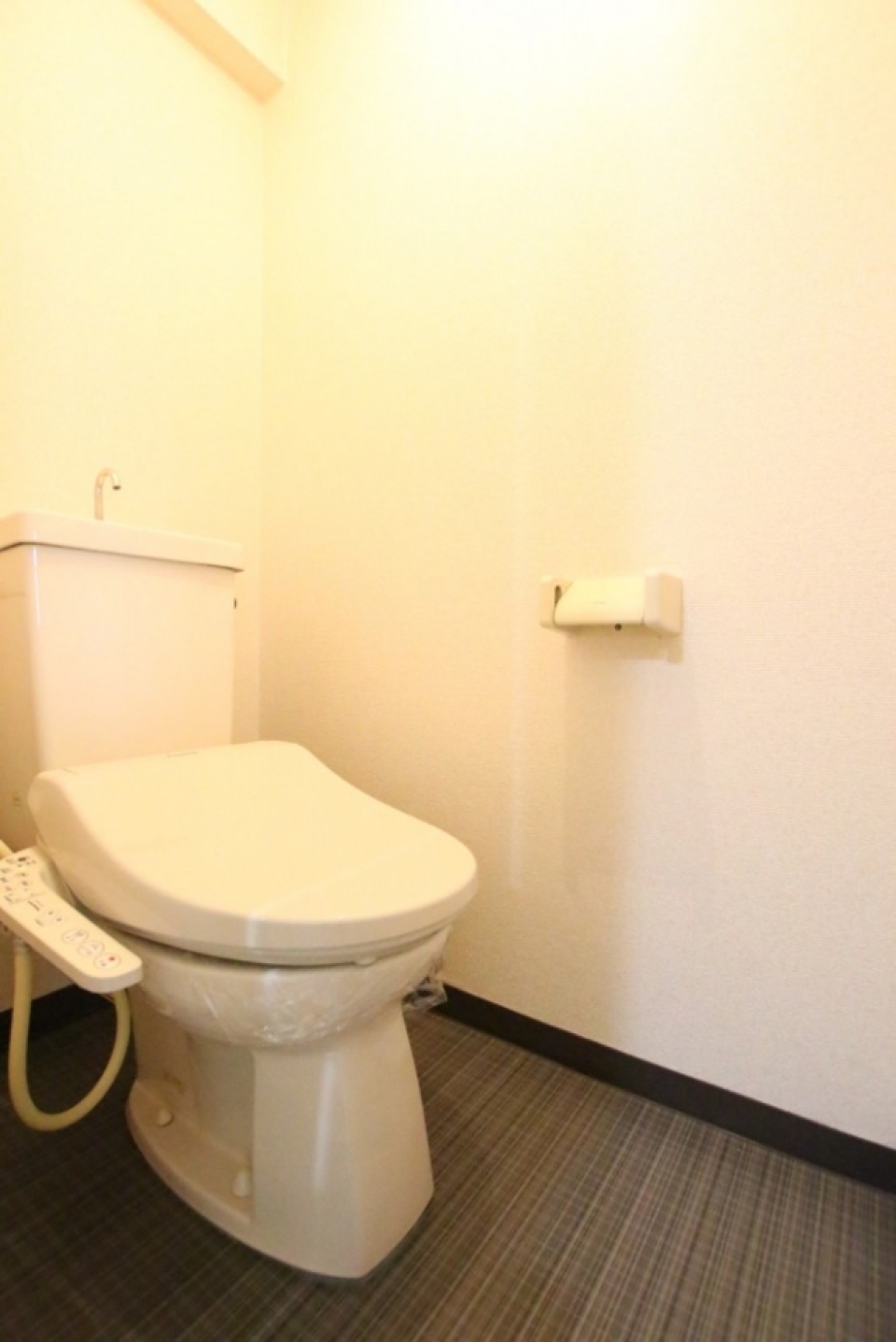 トイレの扉はほっそいぞ。横向きで入ろう。