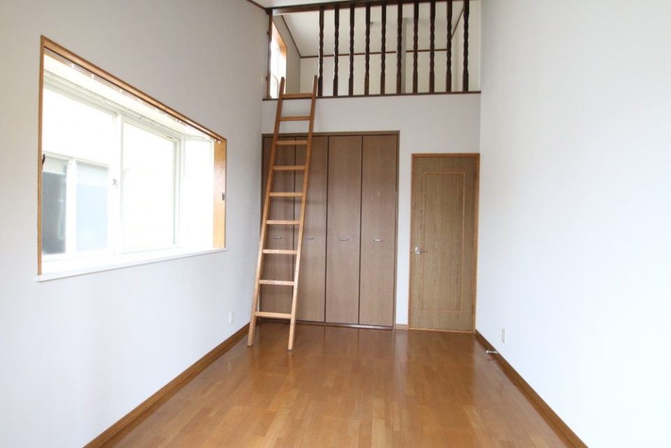 ロフトつき洋室。これが２部屋あります。