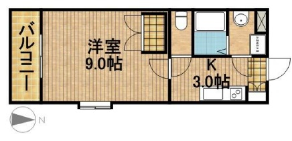 幾何学模様をキャンパスのようにの間取り図