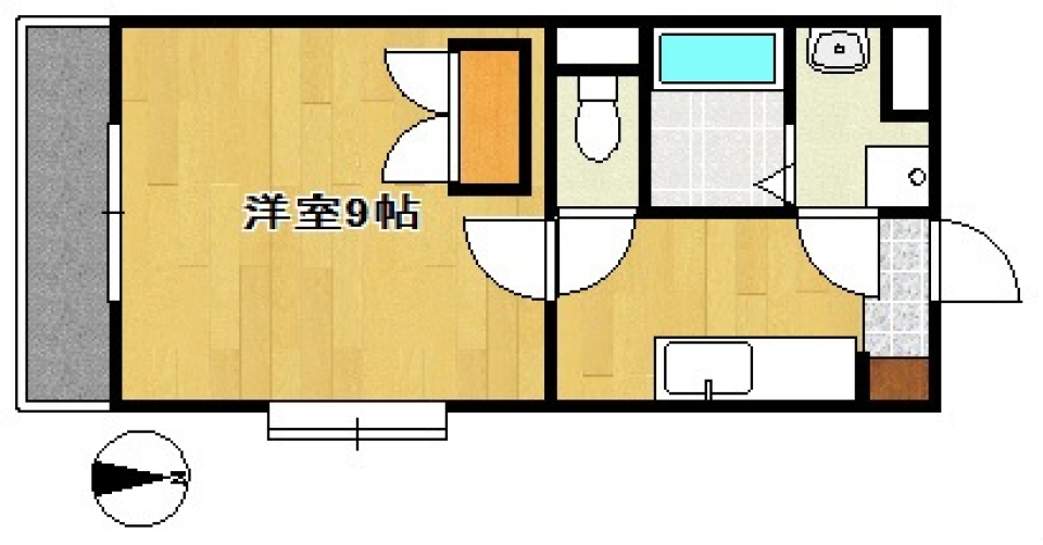 珈琲（カフェ）の間取り図