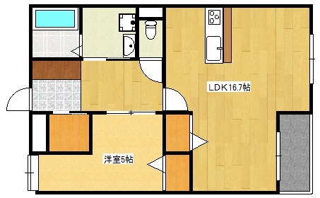 広いLDK。