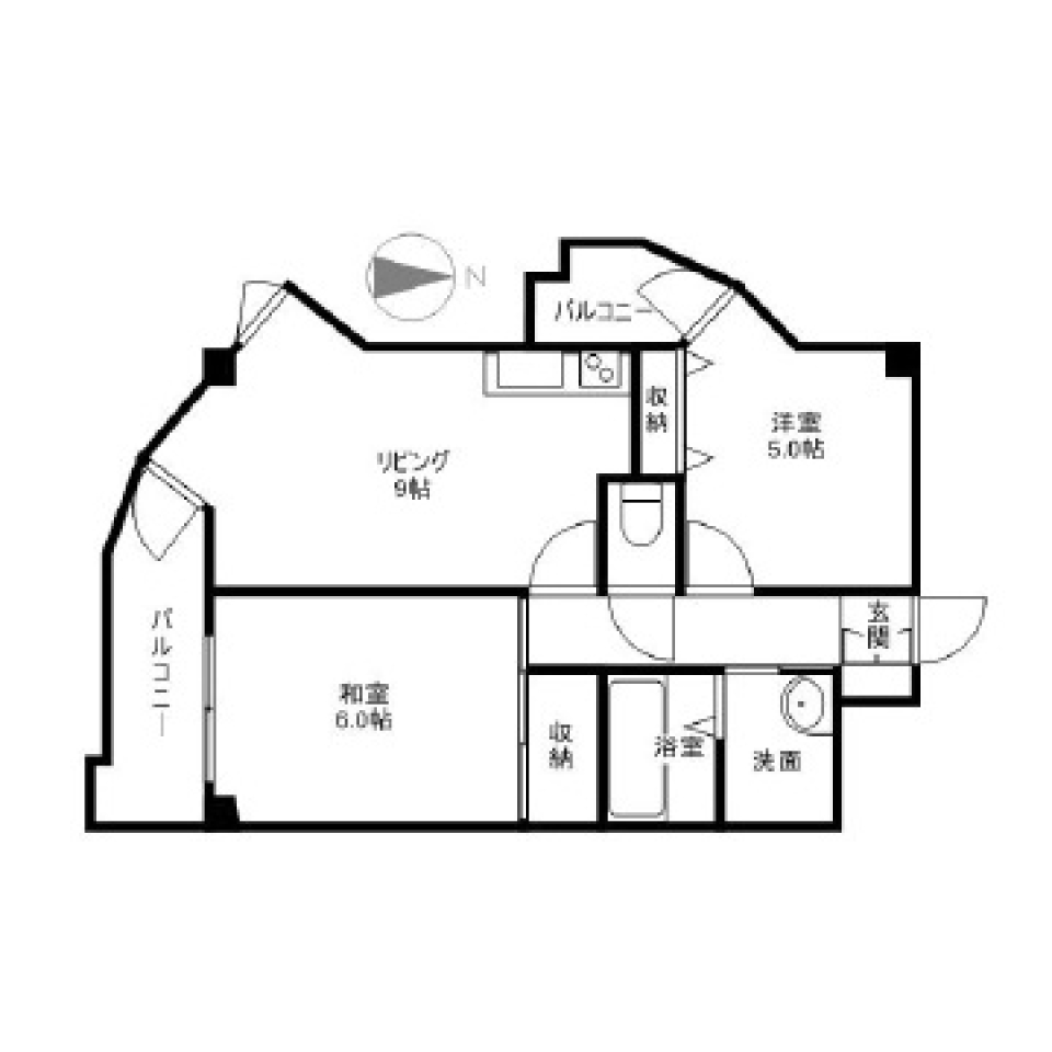 THE TRIANGLEの間取り図