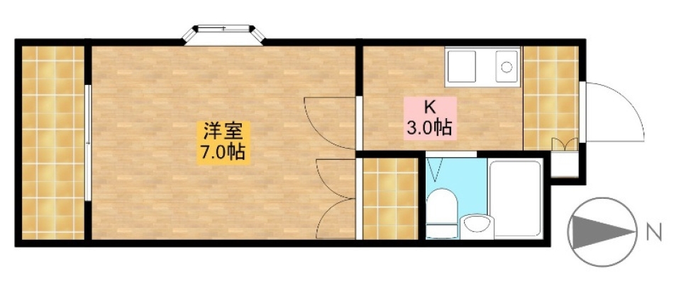 SIMPLE WOOD。の間取り図
