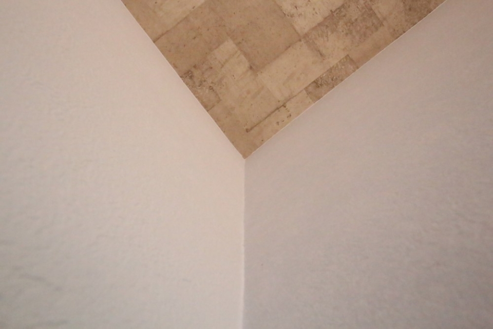 デザインアクセントが天井にあるお部屋。