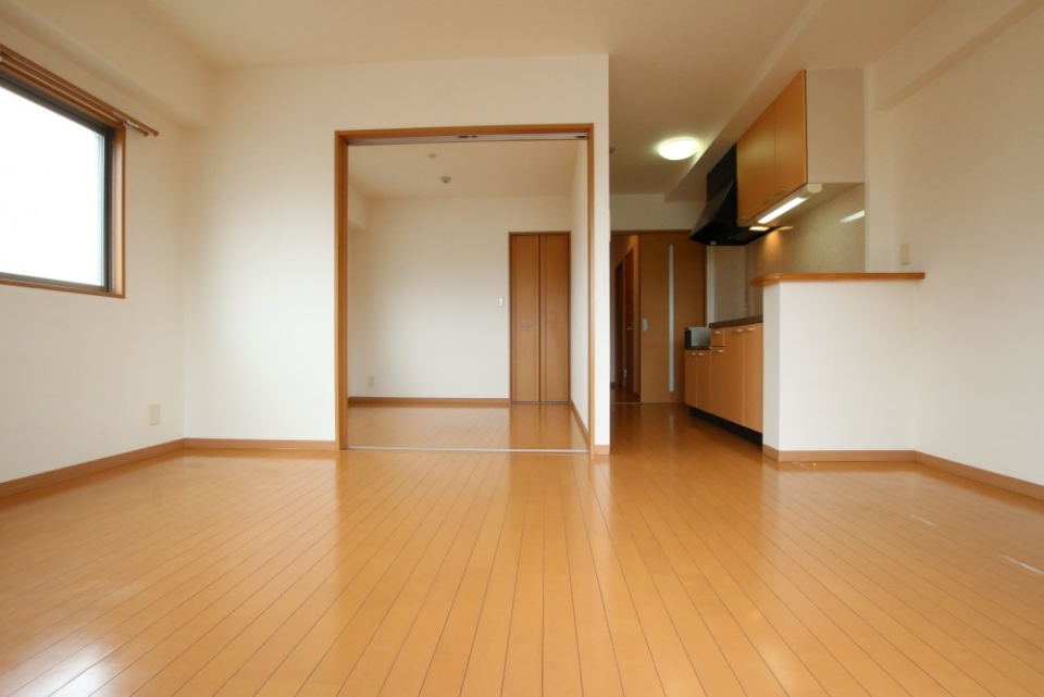 バルコニー側から見ると間取りはこんな感じ。