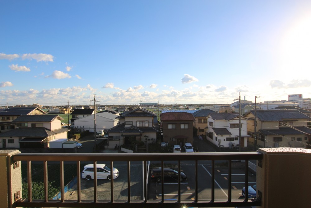 4階のお部屋だから眺めがGOOD。