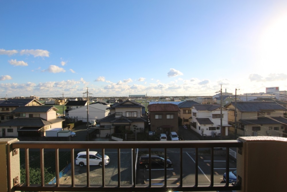 4階のお部屋だから眺めがGOOD。