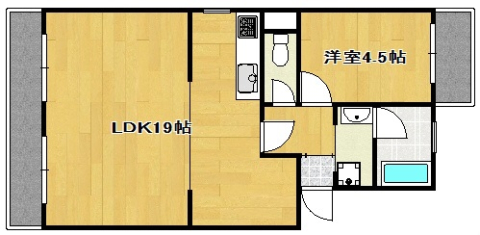 とおく遠くの向こう側。の間取り図
