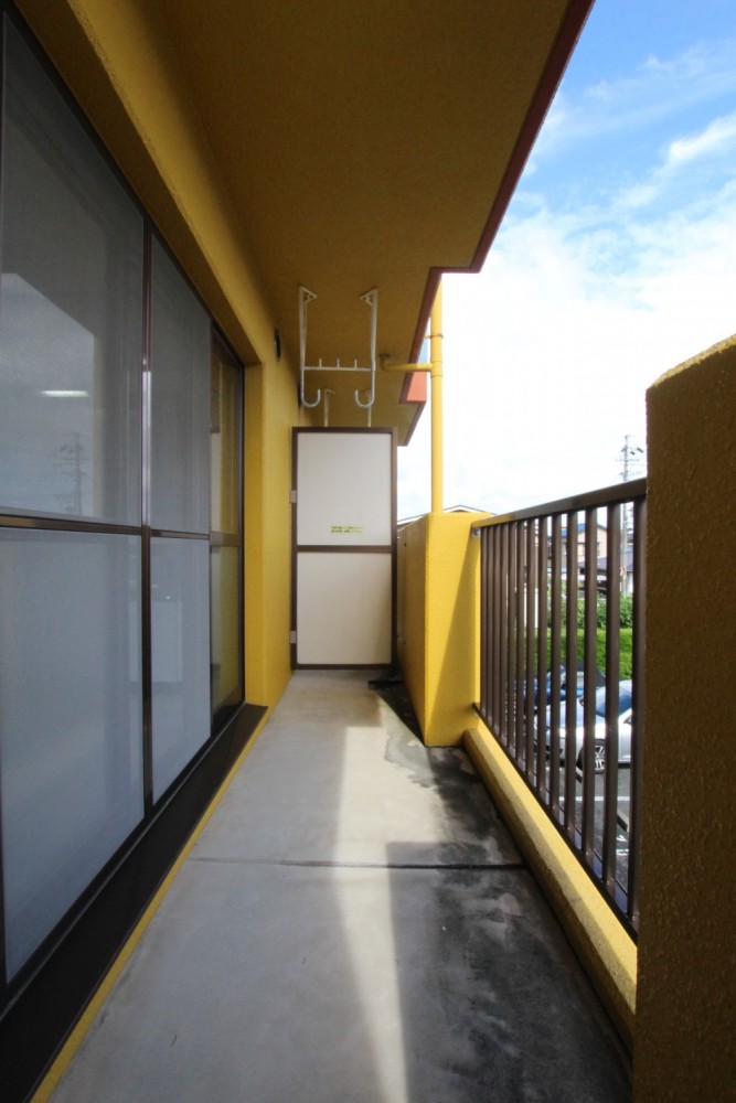 マンションタイプだから広々バルコニー