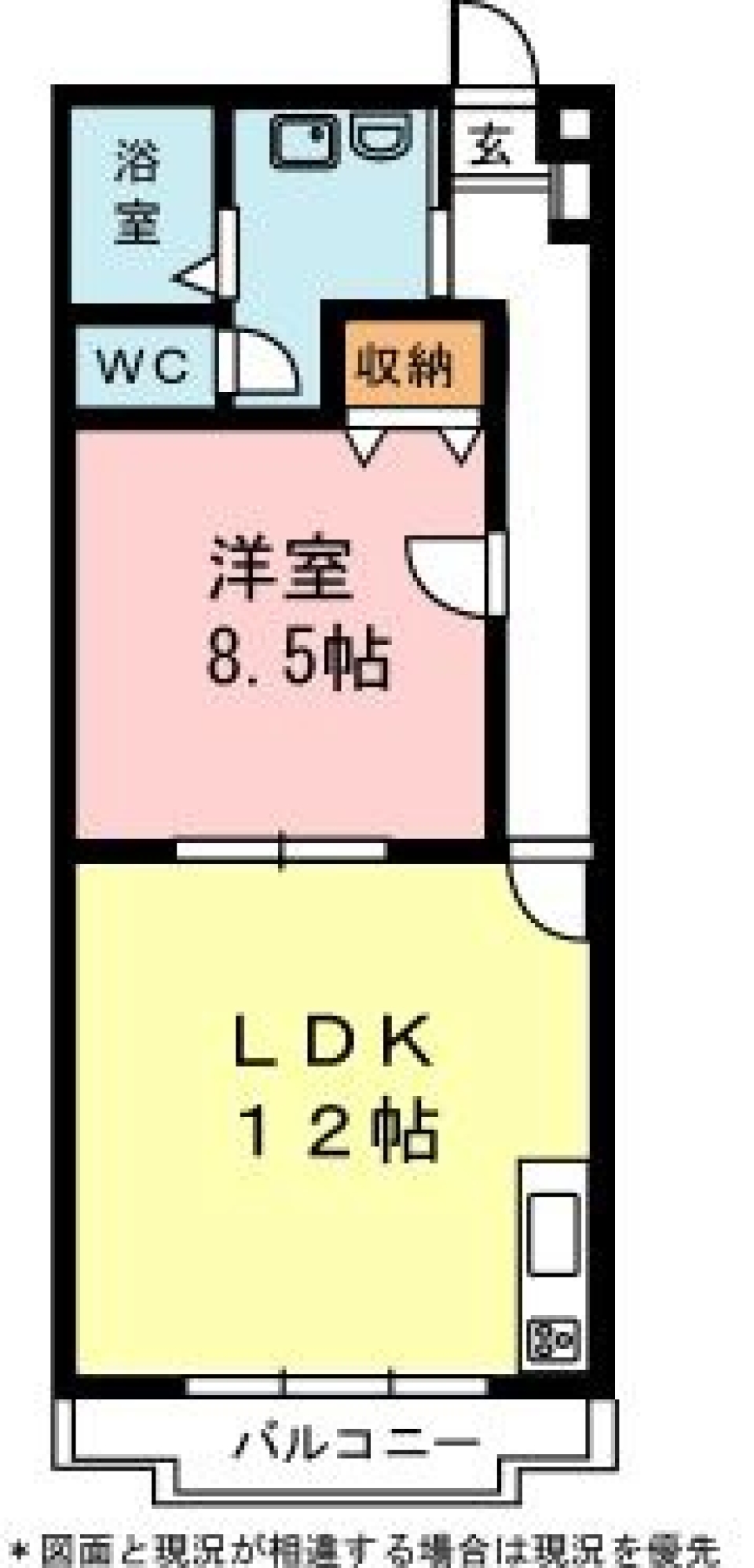 南米風の陽気な外観で。の間取り図