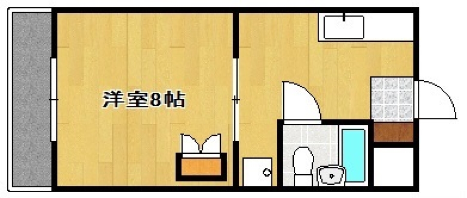大自然の絶景に癒されたいの間取り図