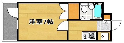 洋室とキッチンがドアで区切られるのもいいですね。