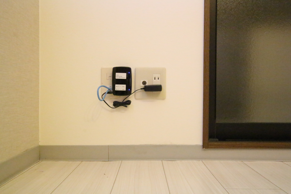 嬉しい！インターネットが無料で使えます。