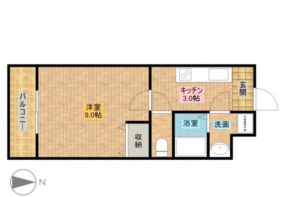 POP GREEN LIFE。の間取り図