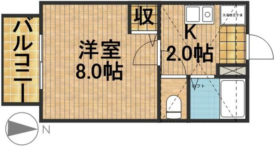 天井高いとワクワクすっぞ！の間取り図