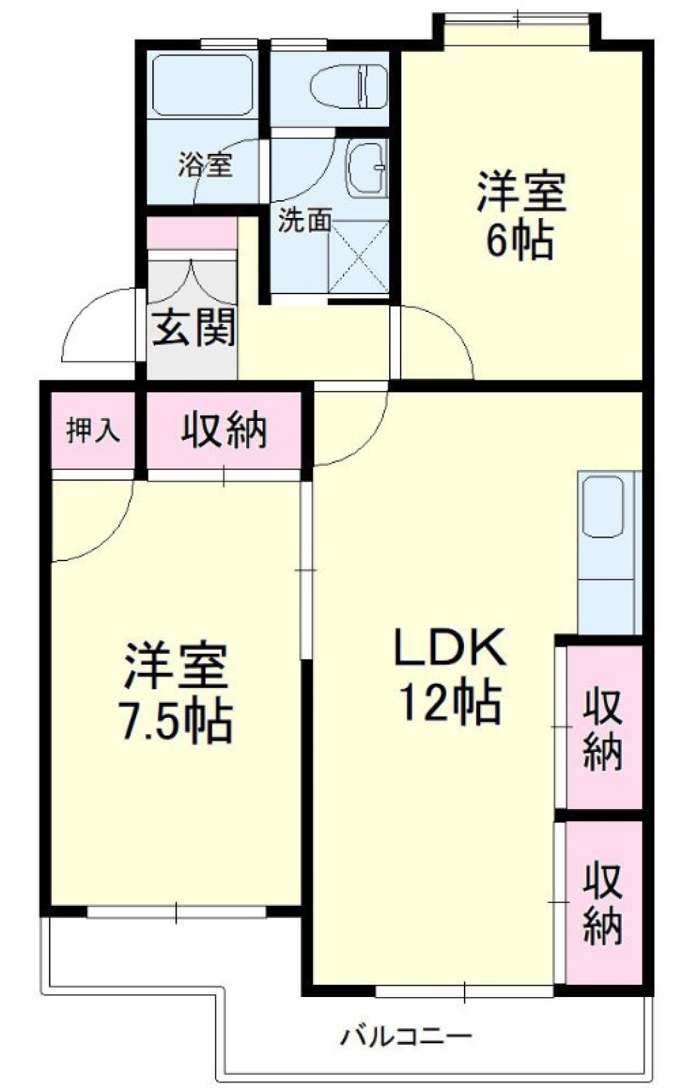 家族が増えたなら、2LDK。の間取り図