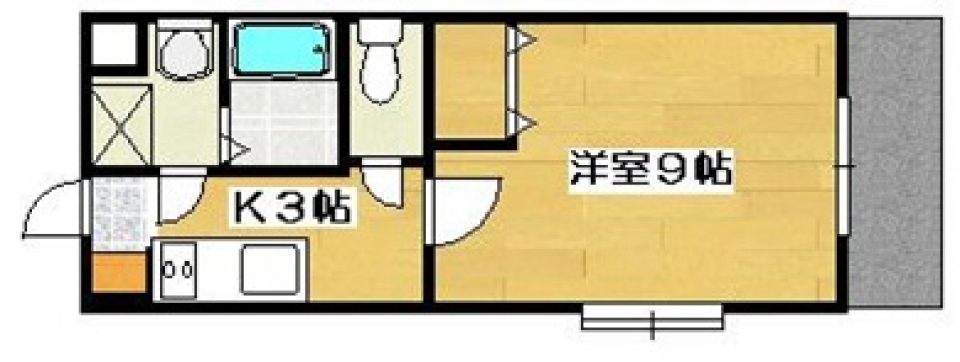 ホワイト煉瓦くっきりと。の間取り図