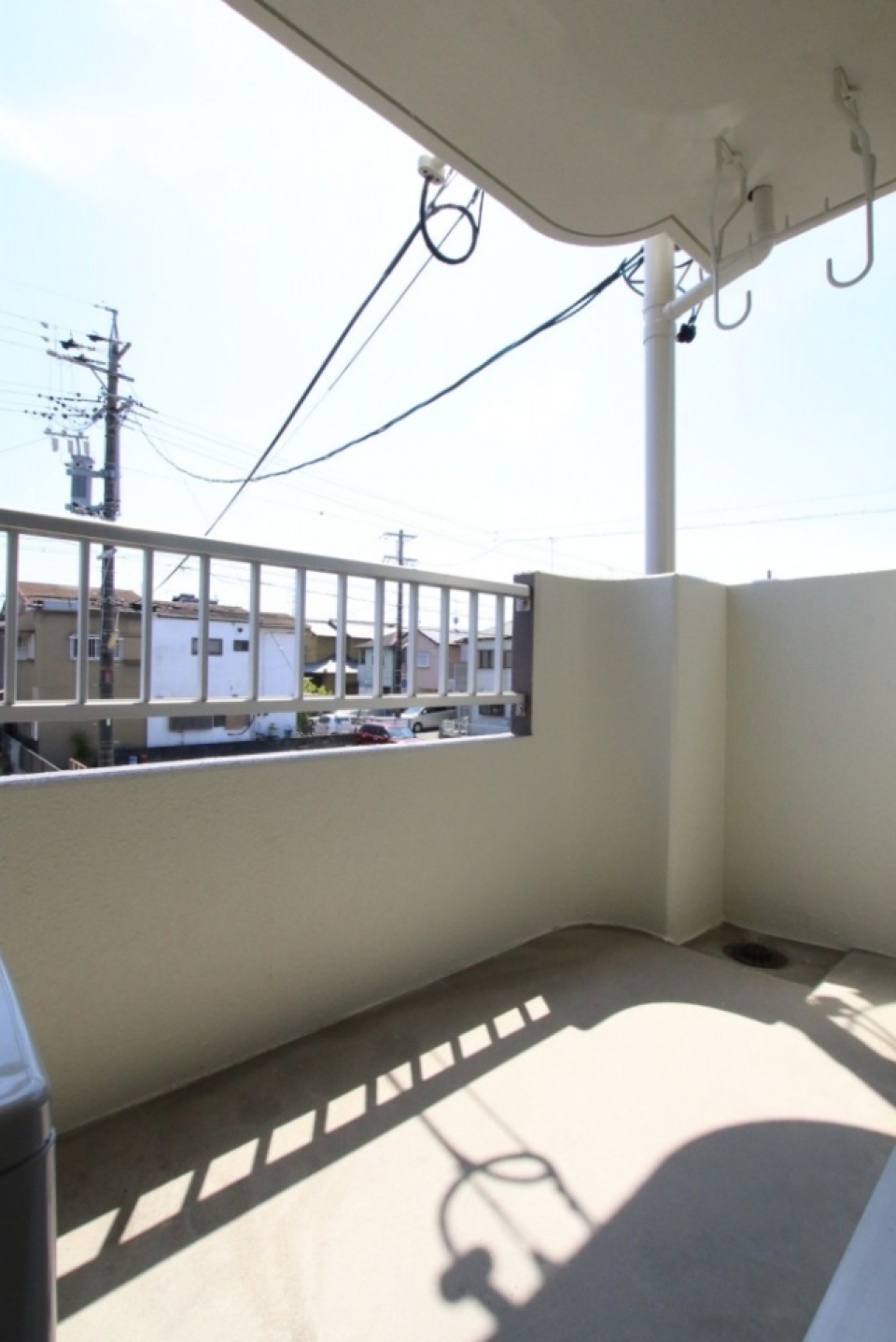 建物が密集していないので開放的なバルコニー。