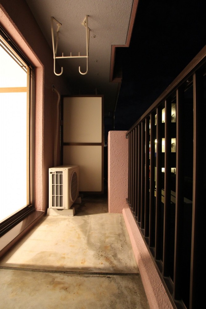 マンションタイプだからこその広いバルコニー。