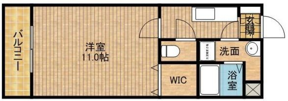 WOODの温もりに包まれての間取り図