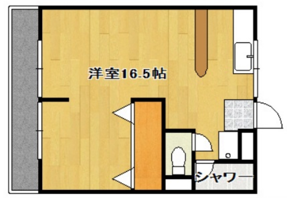 あなたに合ったワンルーム提案の間取り図