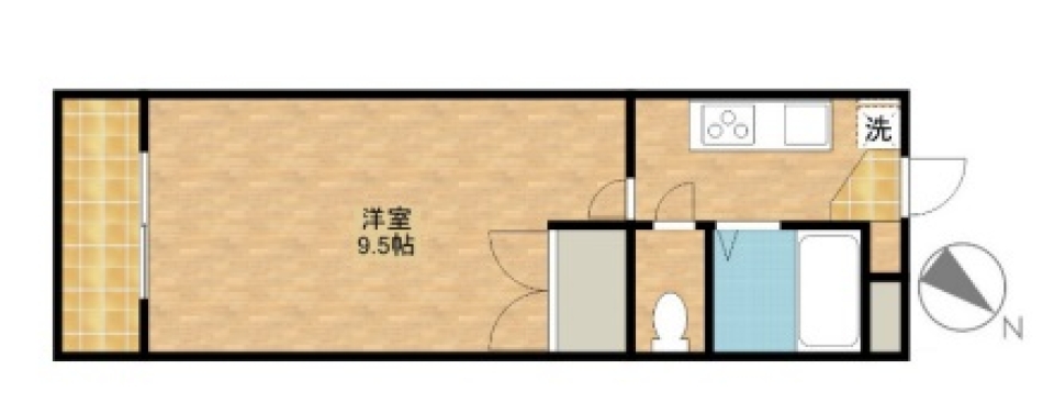 革命家に贈る、ワンルーム。の間取り図